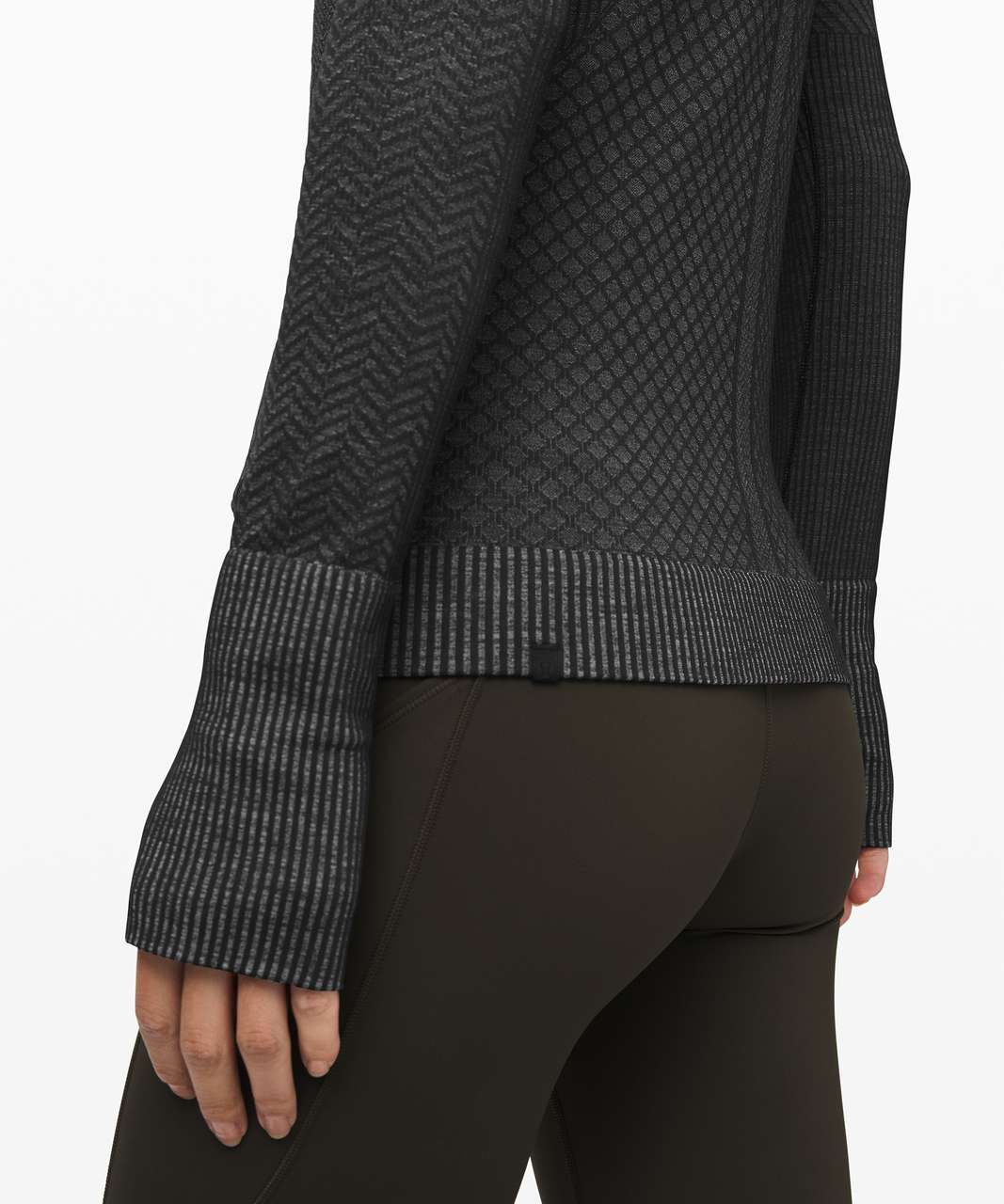 Lululemon Rest Less Hoodie *Patchwork - Black / Alpine White