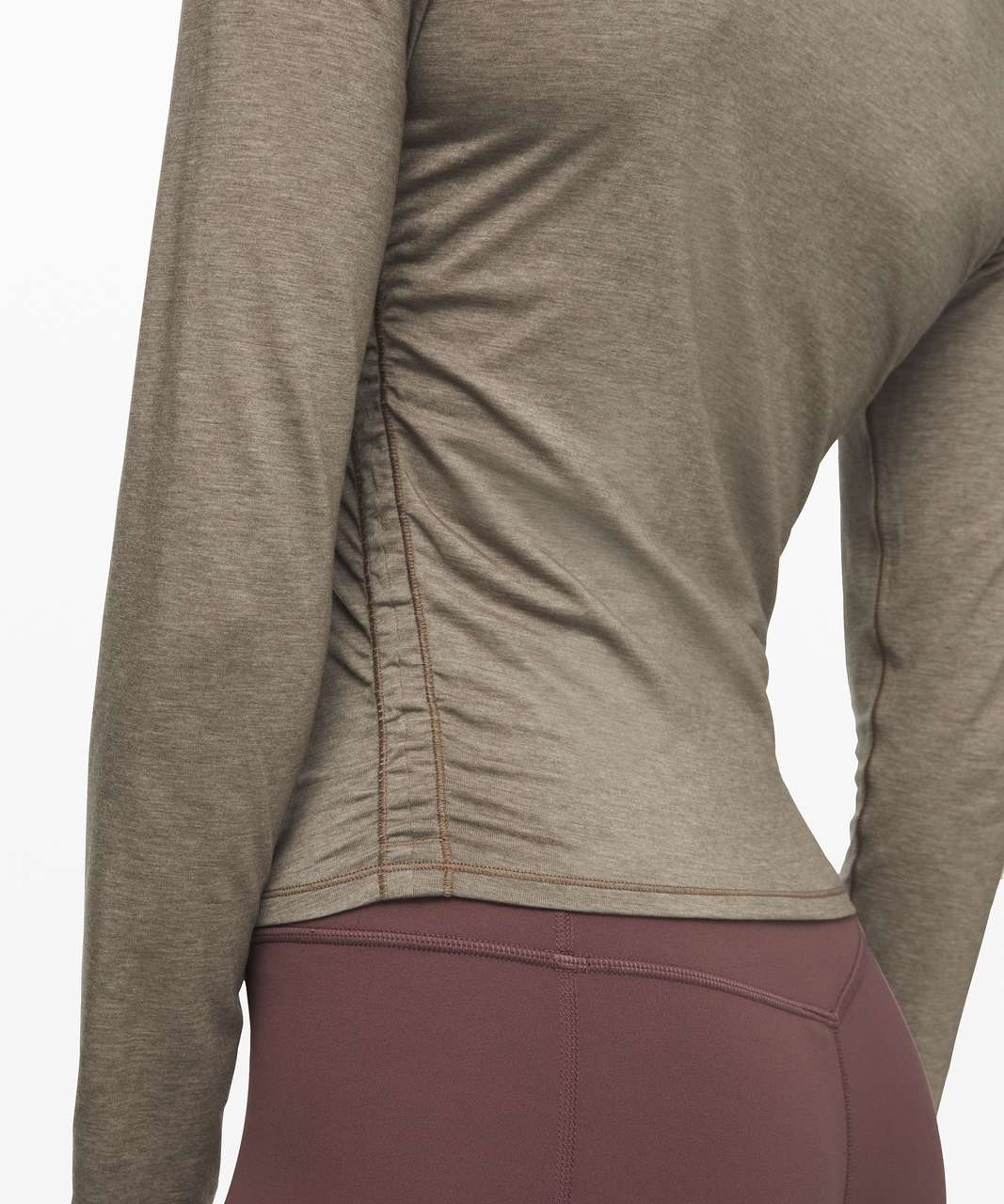 Lululemon Truthful Form Long Sleeve - Heathered Carbon Dust