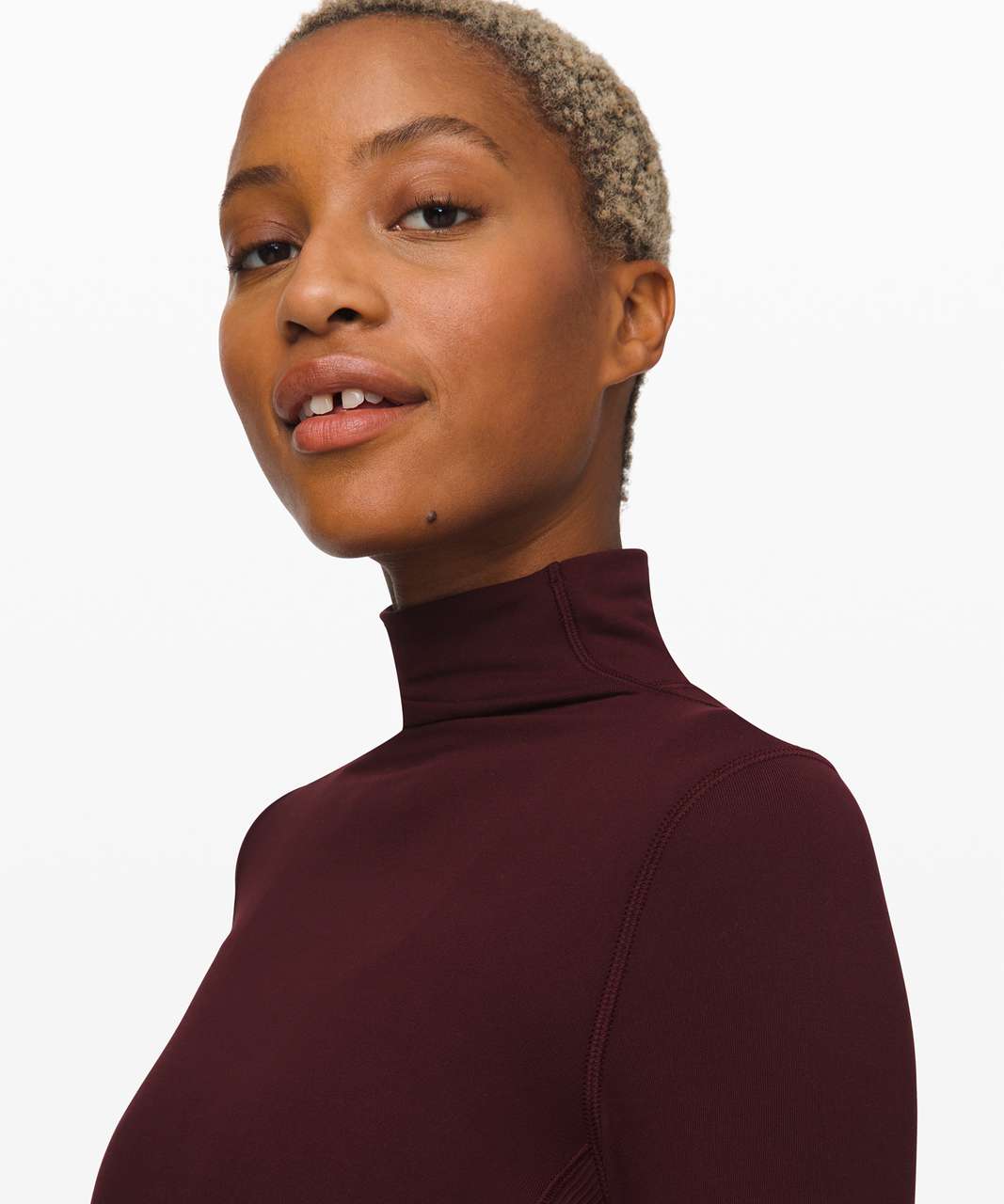 Lululemon Its Rulu Mock Neck Dress - Garnet