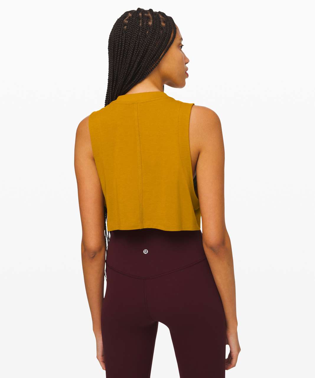 Lululemon All Yours Boyfriend Crop Tank - Fools Gold