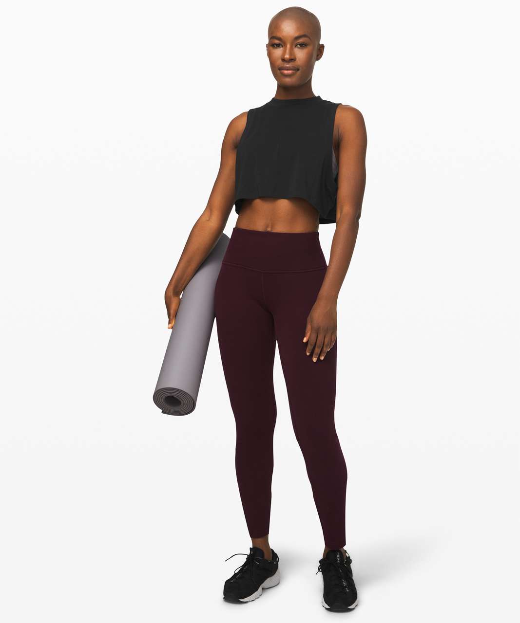 Lululemon All Yours Crop Tank Top *Veil - Black - lulu fanatics