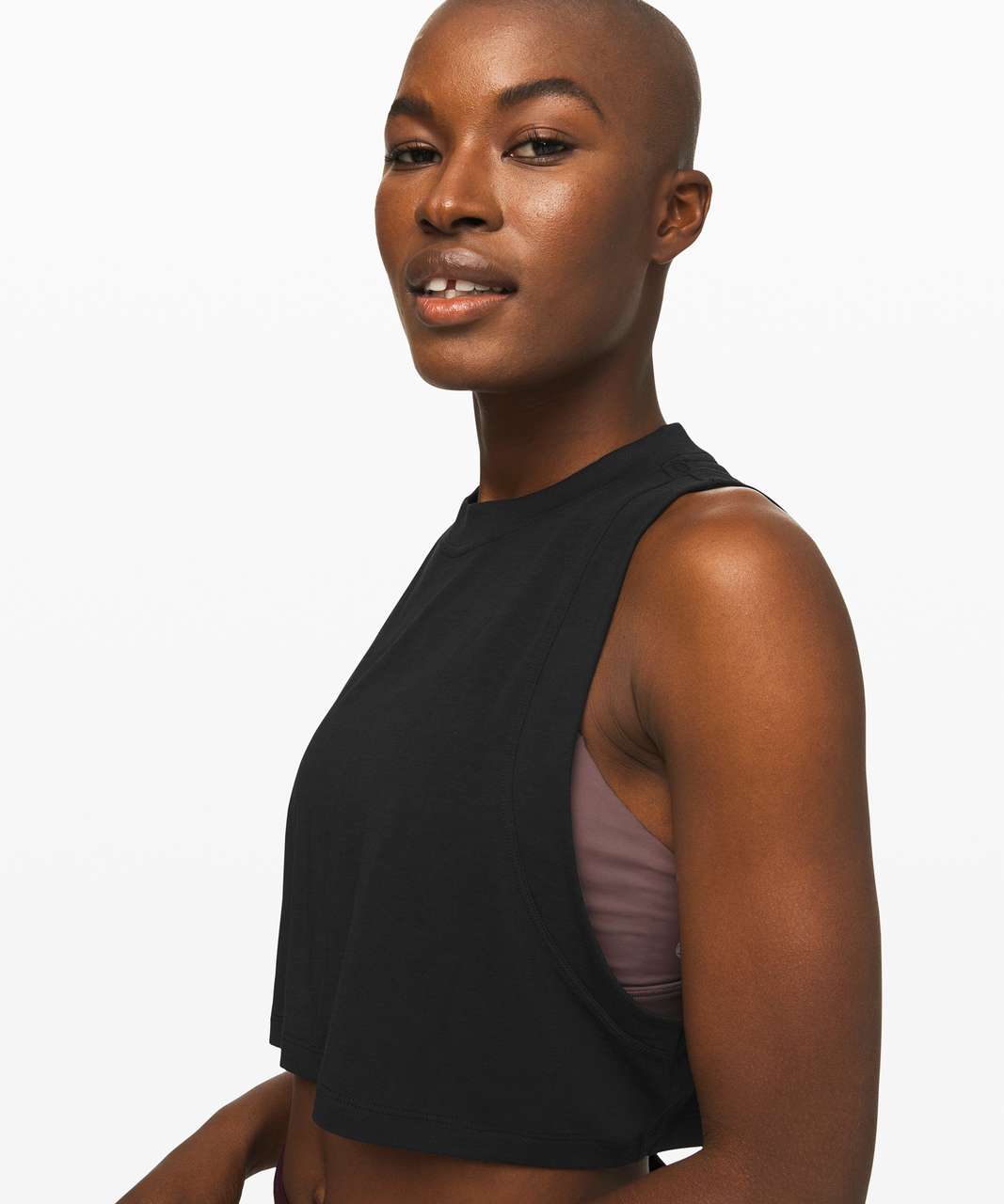 Lululemon All Yours Boyfriend Crop Tank - Black