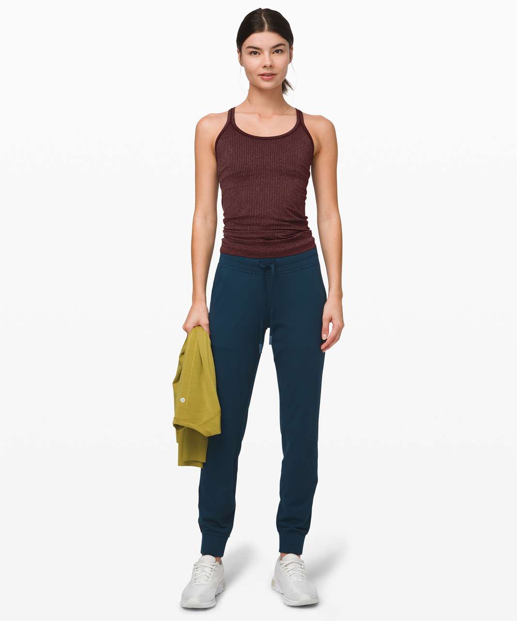 Lululemon Ebb To Street Tank *Shine - Garnet / Silver