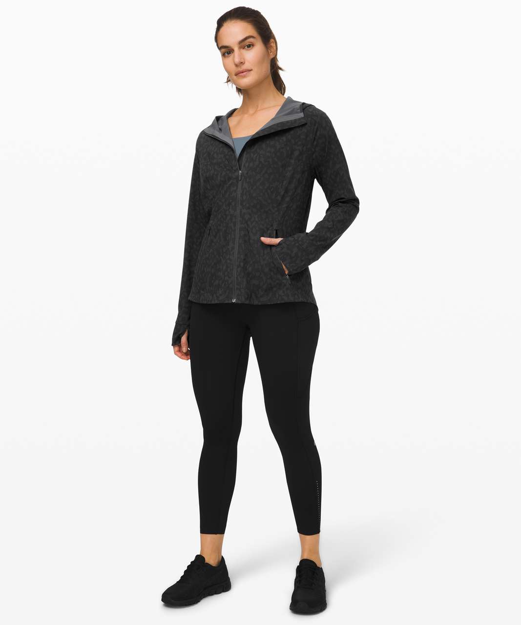 Lululemon Mist Over Windbreaker - Formation Camo Deep Coal Multi