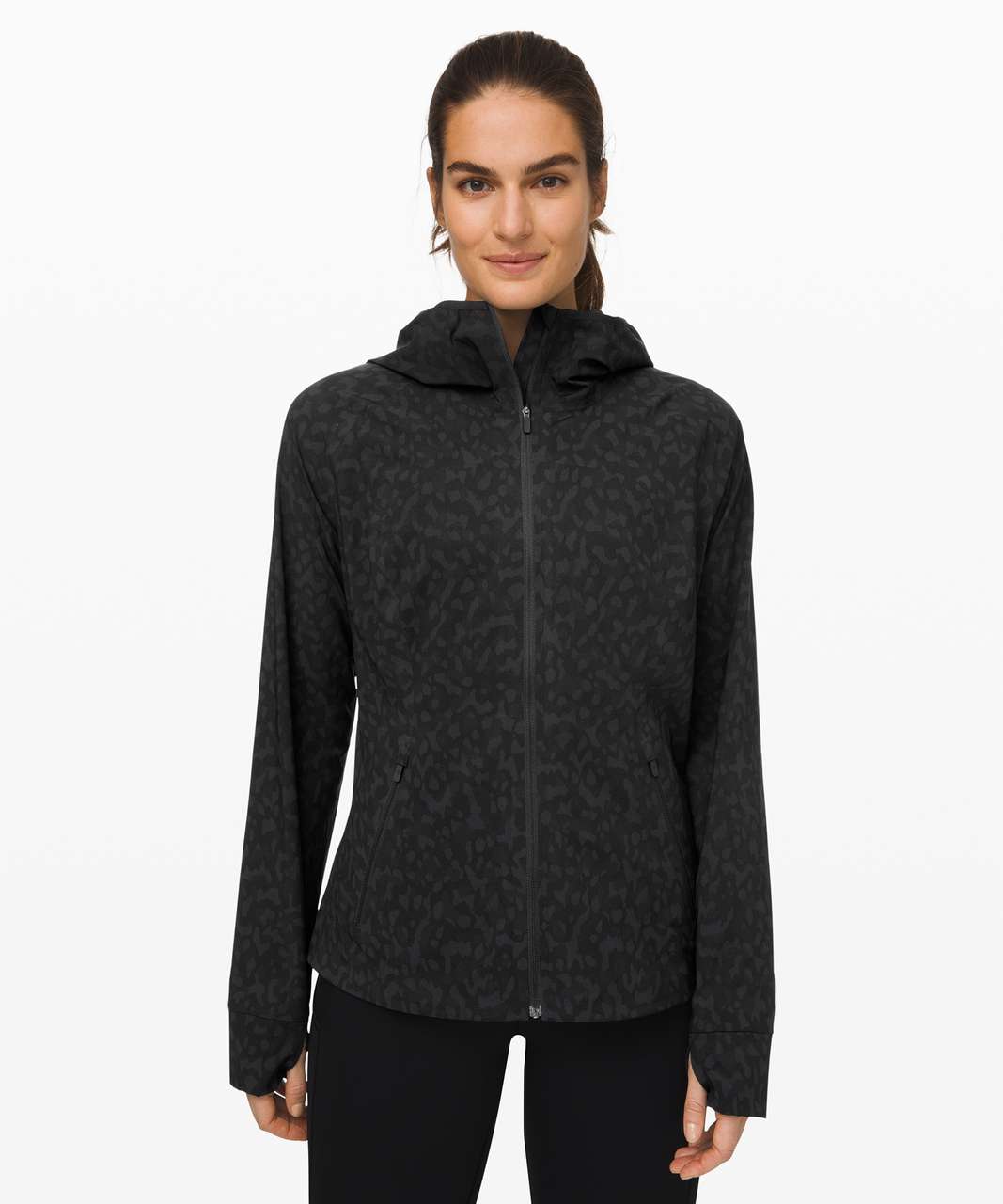 Lululemon Mist Over Windbreaker - Formation Camo Deep Coal Multi