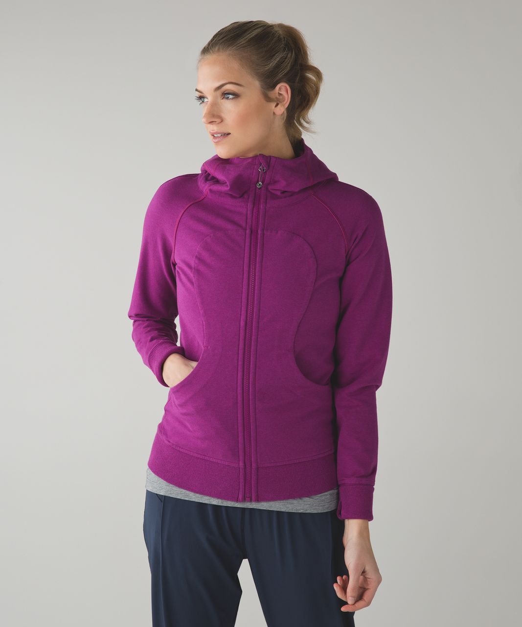 Lululemon Scuba Hoodie 6 Dip Dye Purple /Black “Love Every Moment