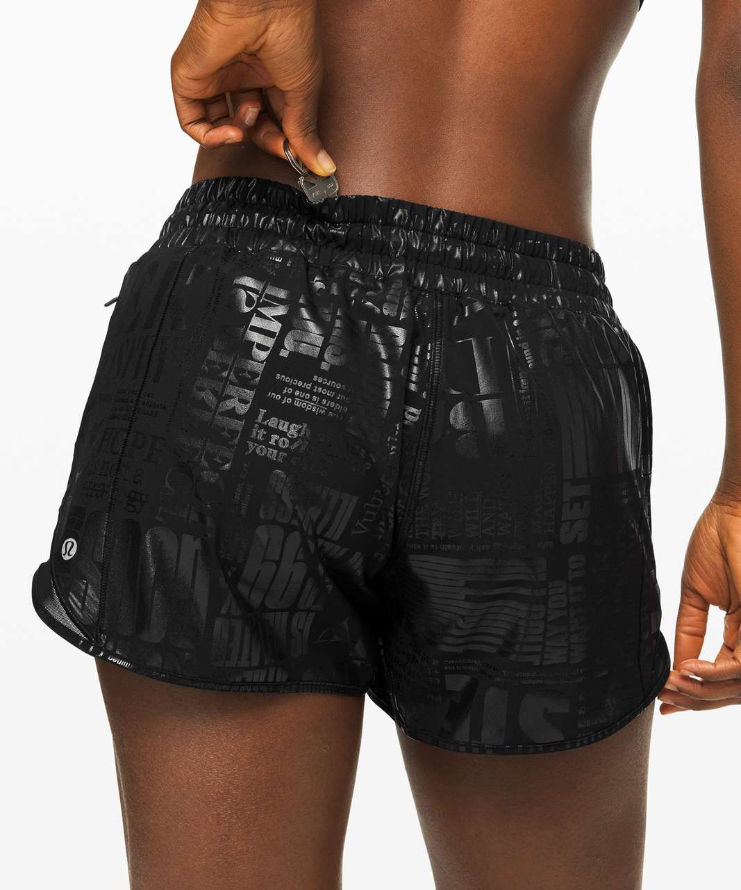 Lululemon Hotty Hot Short II *Long 4 Manifesto - 20YR Manifesto Foil Black  Size 10 - $43 (36% Off Retail) - From Tymber