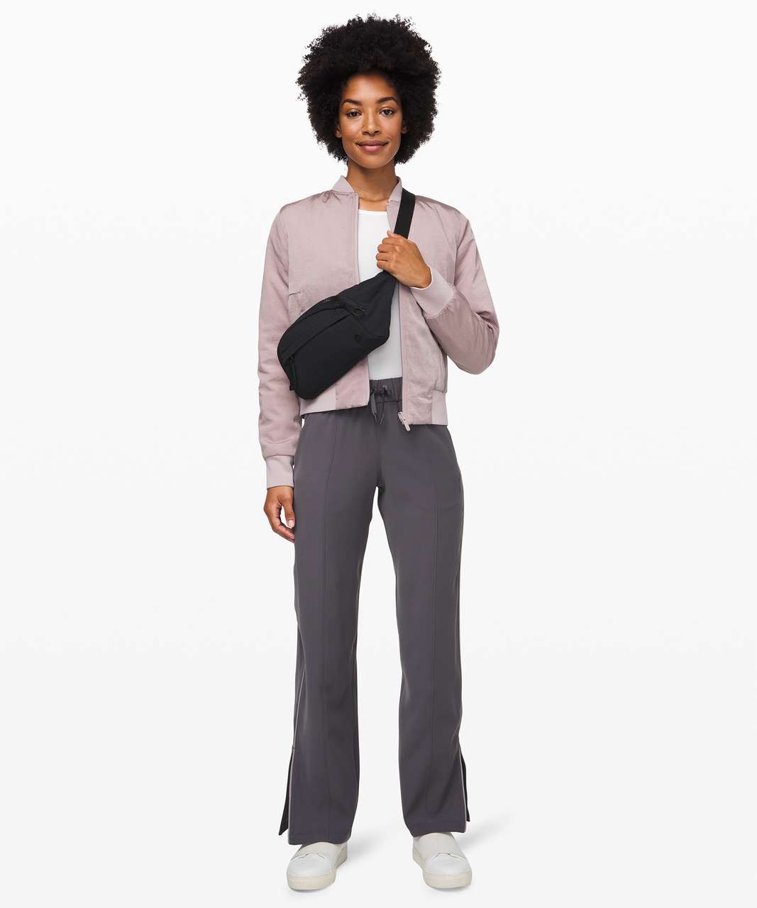 Lululemon On the Right Track Pant - Dark Carbon / Dark Chrome - lulu  fanatics