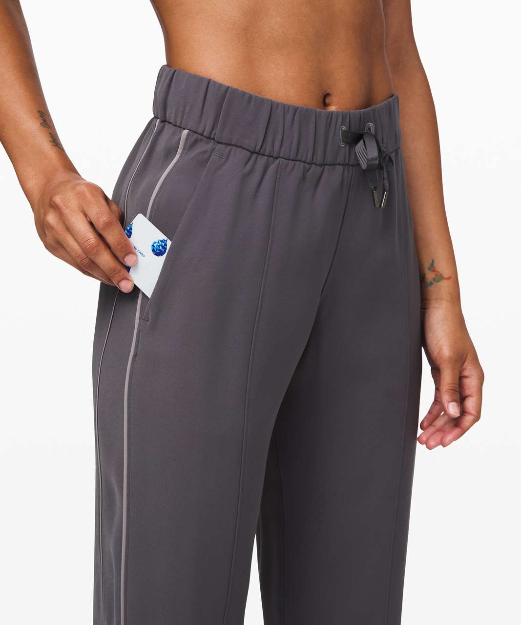 Lululemon On the Right Track Pant - Dark Carbon / Dark Chrome