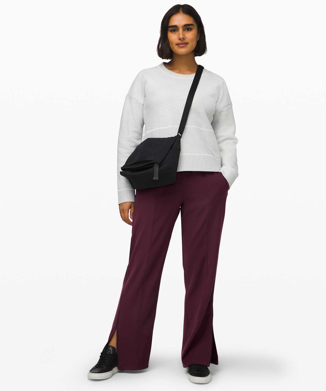 Lululemon On the Right Track Pant - Dark Adobe / Black - lulu fanatics