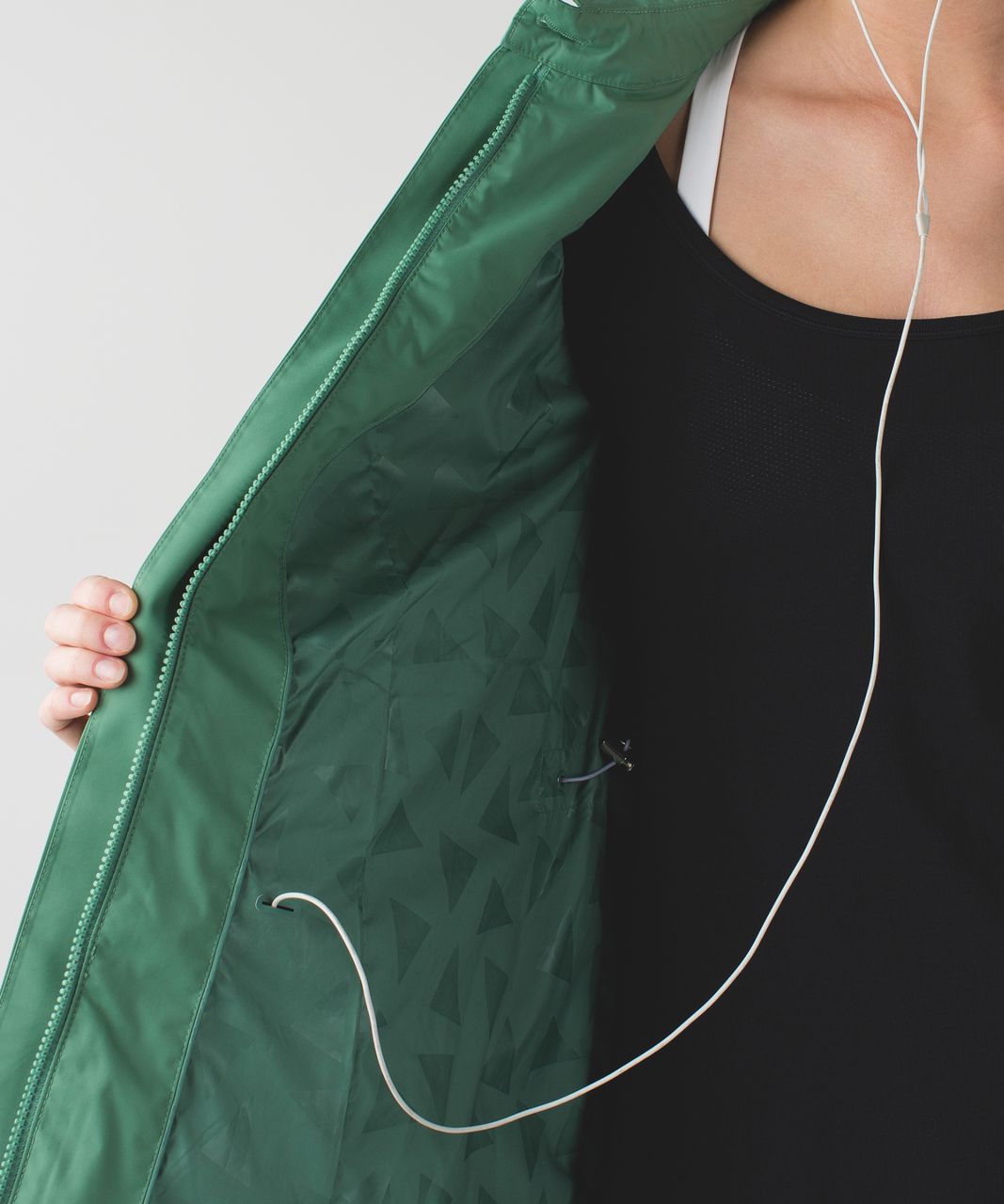 Lululemon Rain On Jacket - Vintage Green