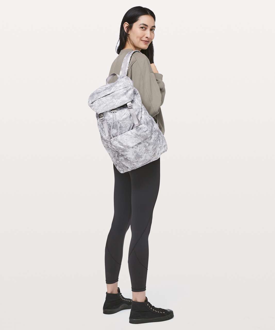 Lululemon On My Level Rucksack *17L - Washed Marble Alpine White Silverscreen