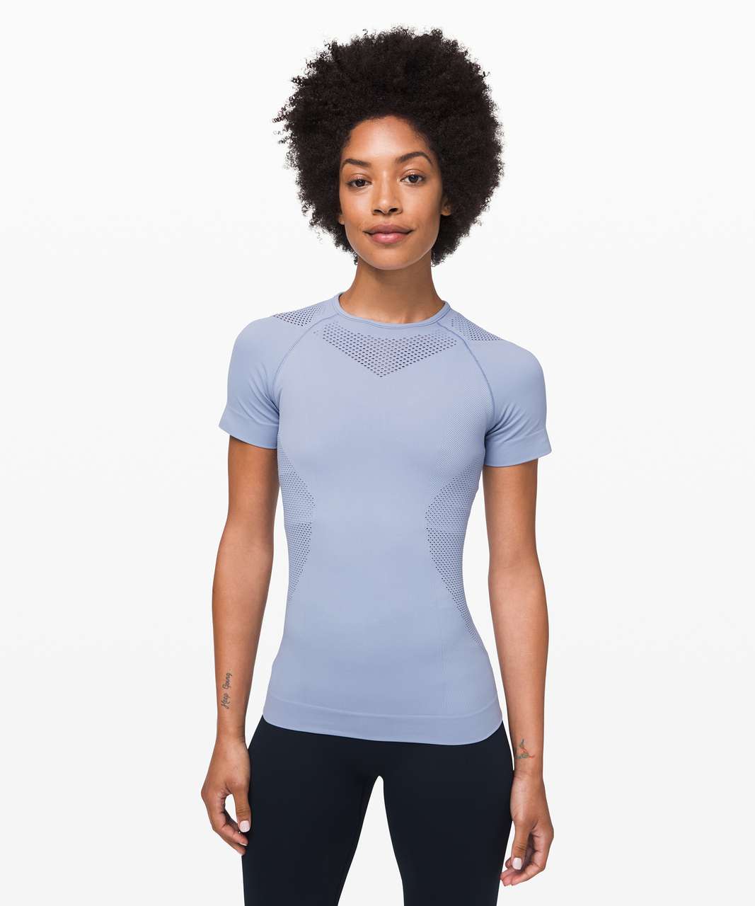 Lululemon For The Chill Of It Short Sleeve - Ice Cap - lulu fanatics