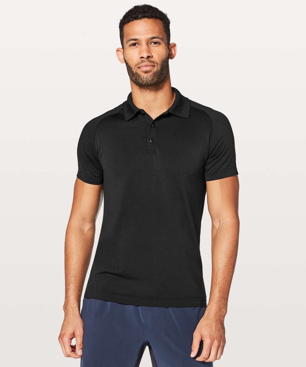 Lululemon Metal Vent Tech Polo - Black / Black