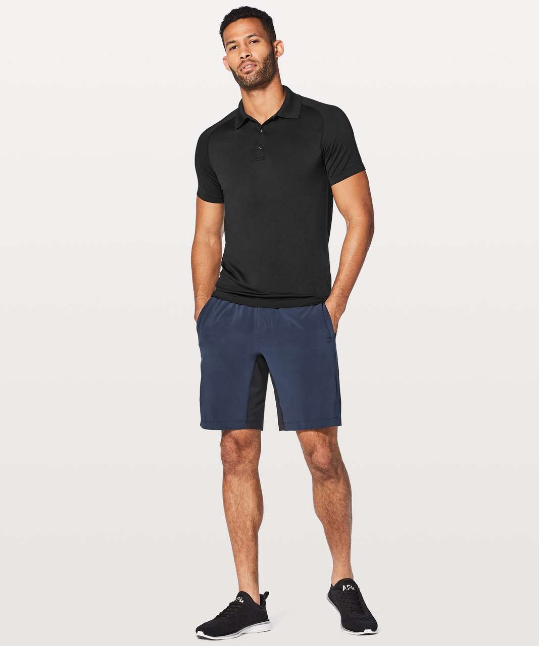 Lululemon Metal Vent Tech Polo - Black / Black