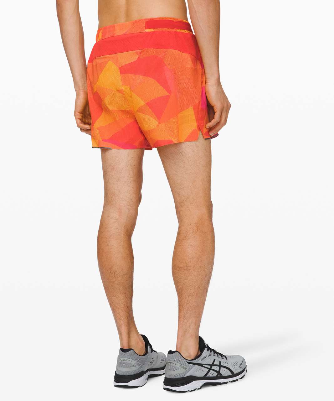 Lululemon Surge Short 4" *Liner - Mesh Mash Orange Multi