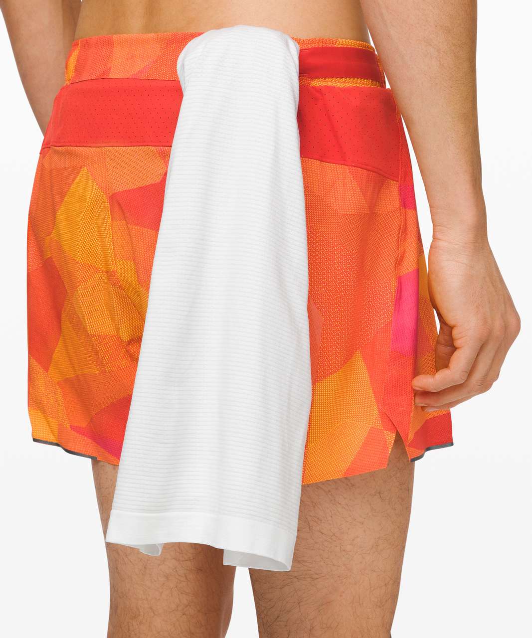 Lululemon Surge Short 4" *Liner - Mesh Mash Orange Multi