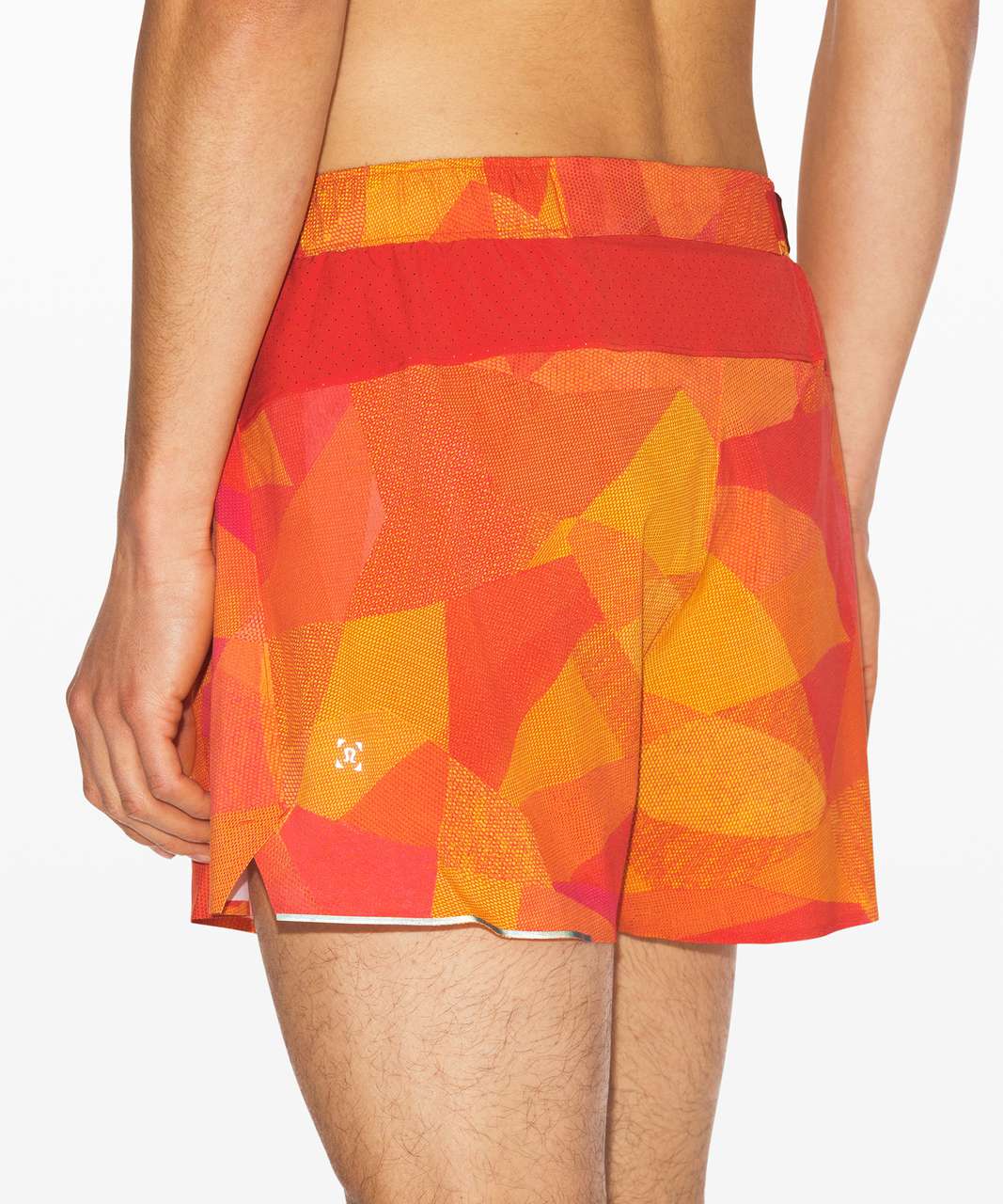 Lululemon Surge Short 4" *Liner - Mesh Mash Orange Multi