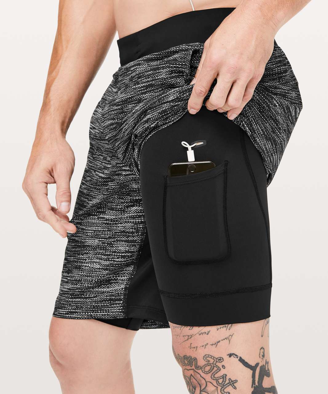 Lululemon Textured Training Short Sleeve Shirt - Glitch Code Camo Jacquard  Black Obsidian - lulu fanatics