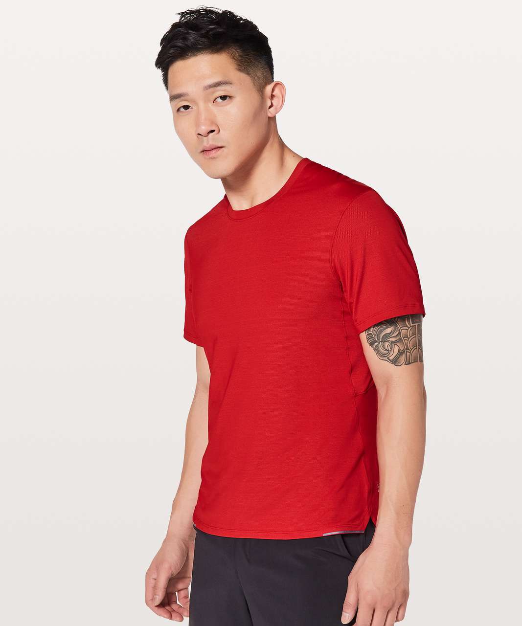 Lululemon Run Out Short Sleeve - Bold Red