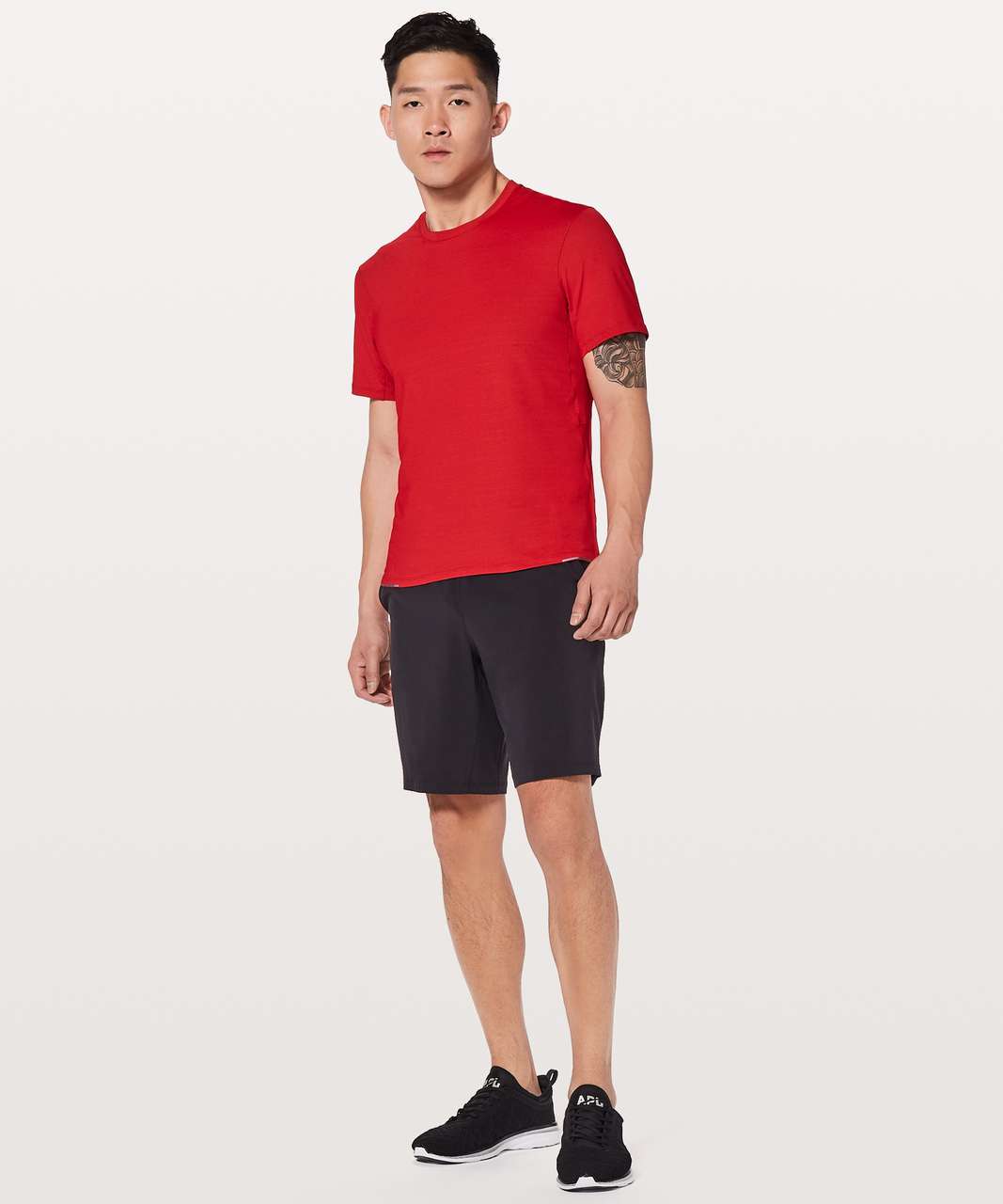 Lululemon Run Out Short Sleeve - Bold Red - lulu fanatics