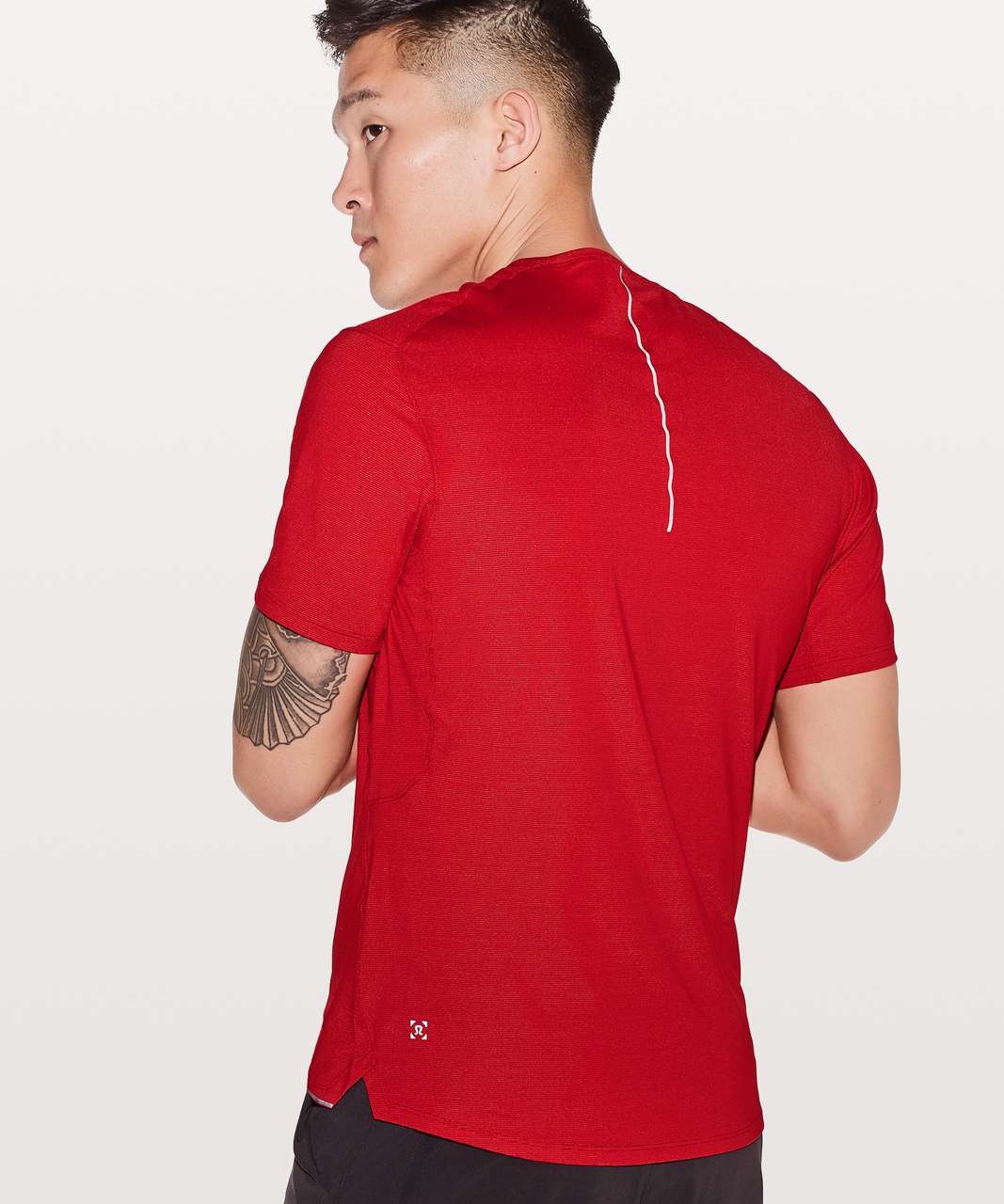 Lululemon Run Out Short Sleeve - Bold Red