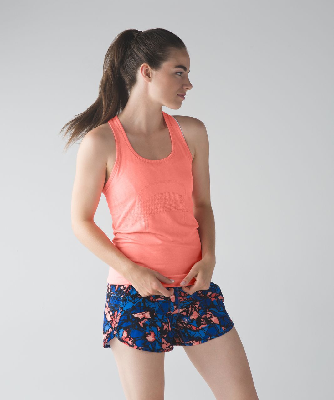 Lululemon Swiftly Tech Racerback - Heathered Grapefruit