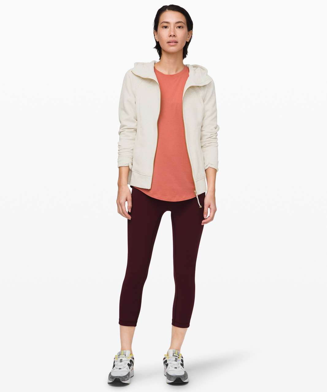 Lululemon Scuba Hoodie *Light Cotton Fleece - Heathered Light Ivory ...