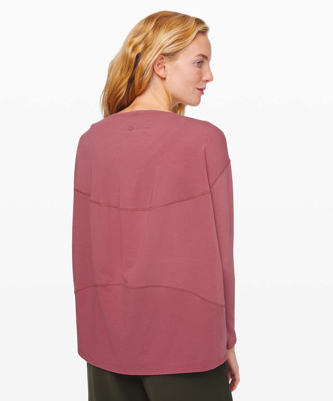 Lululemon Back In Action Long Sleeve - Moss Rose