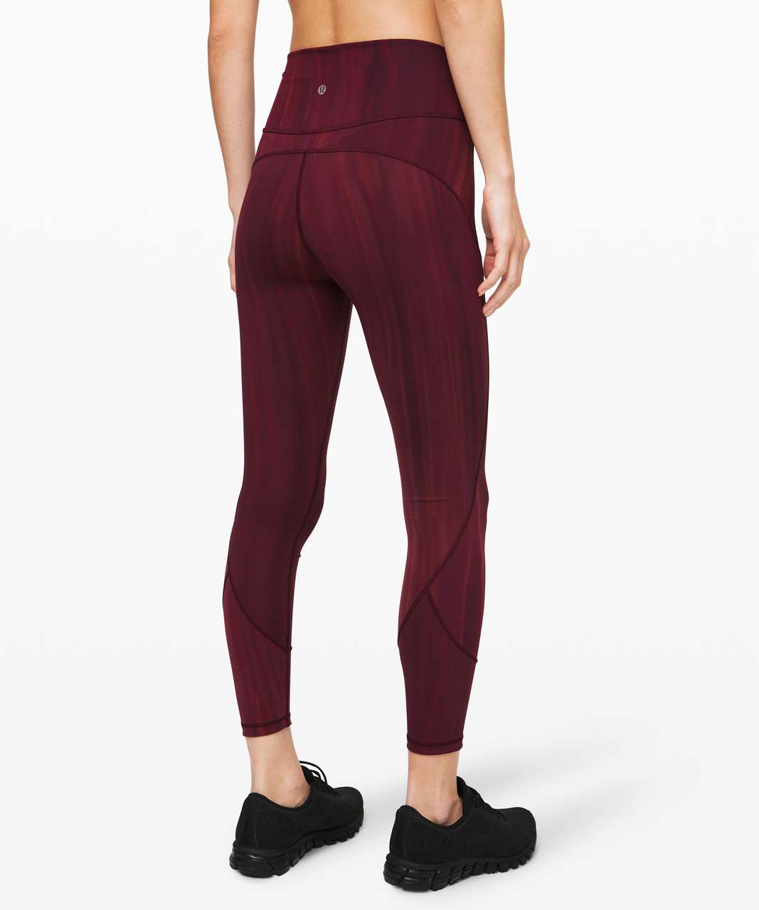 Lululemon In Movement Tight 25 *Everlux - Linear Spray Dye White Garnet -  lulu fanatics