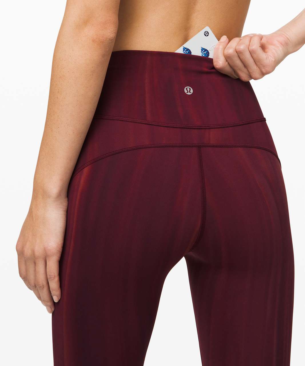 NWT Lululemon In Movement Tight 25 Size 4 Garnet Everlux RARE! 