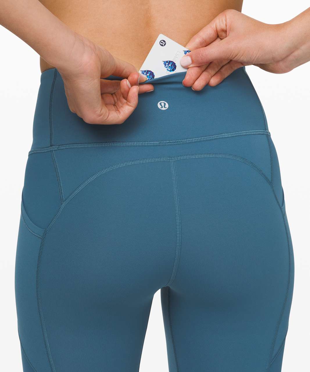 Lululemon All The Right Places Crop II *23 - Petrol Blue - lulu fanatics