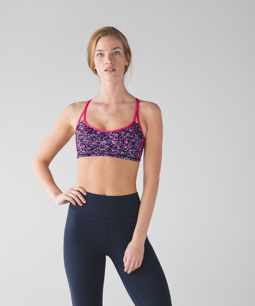 Lululemon Lighten Up Bra - Mini Ripple Boom Juice Multi / Boom Juice