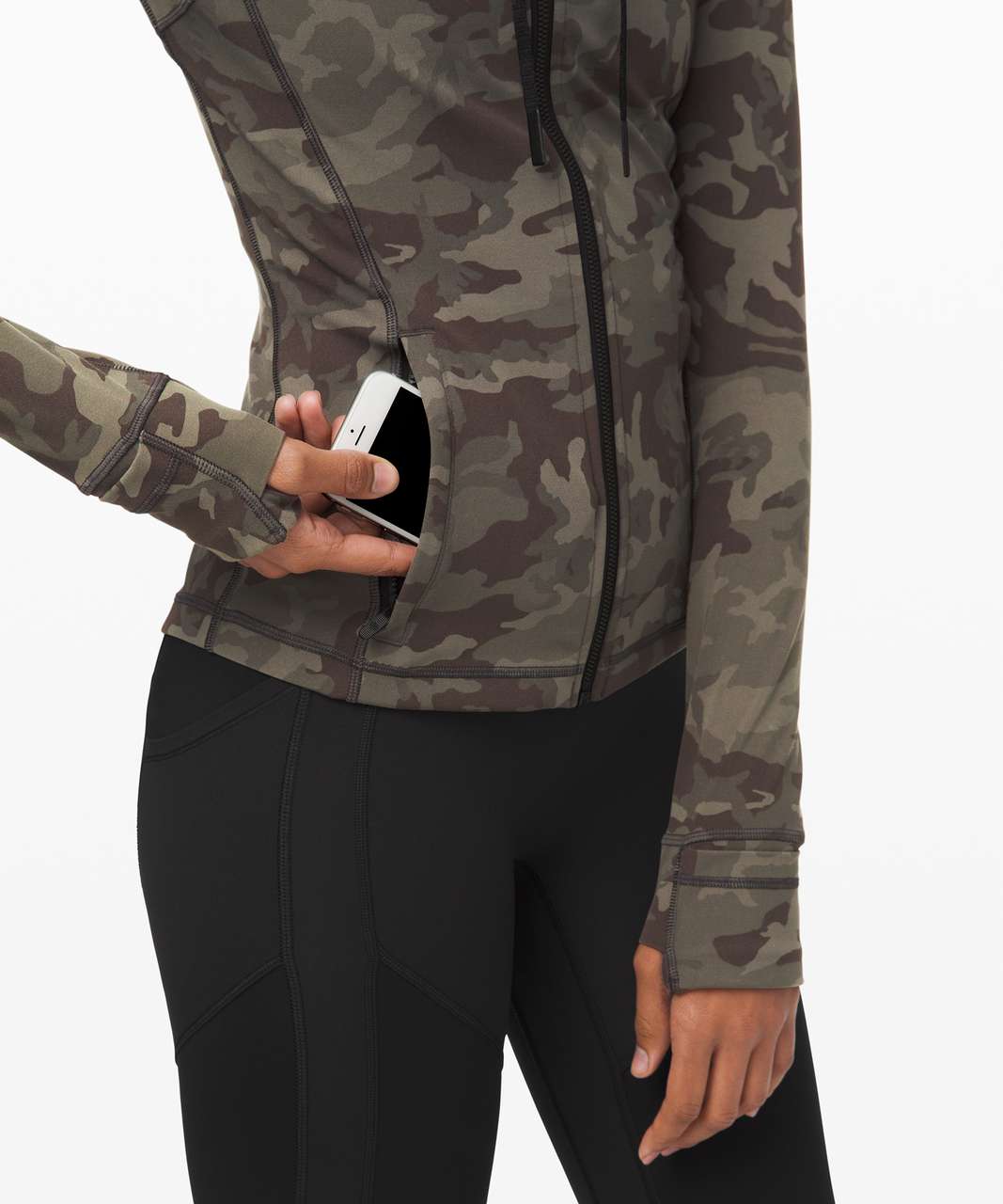 Lululemon Incognito Camo Multi Gator Green Jacket