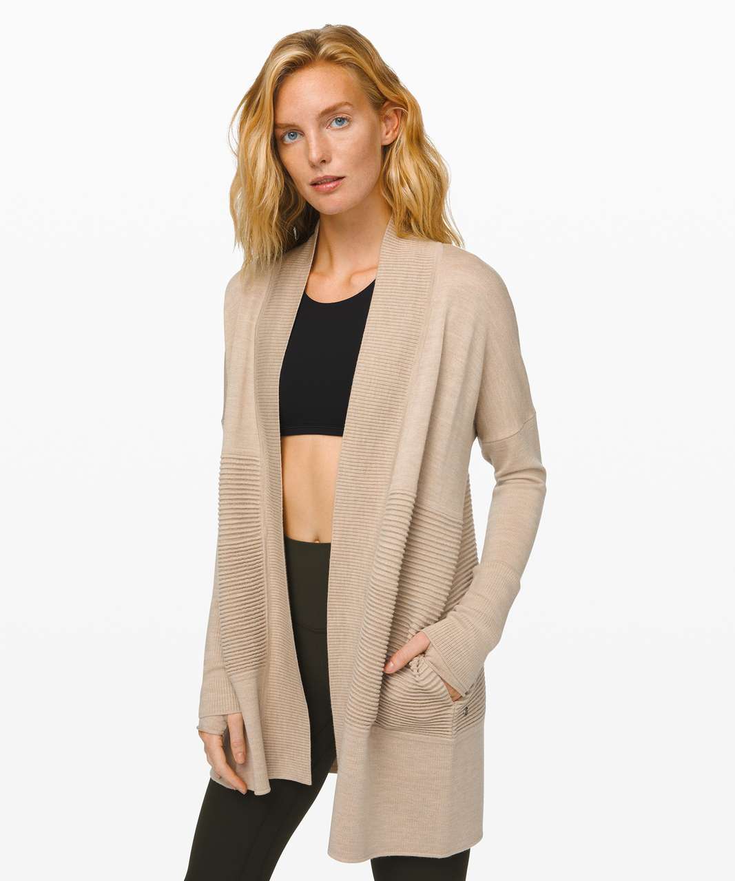 Lululemon Sit In Lotus Wrap II - Heathered Sandlot