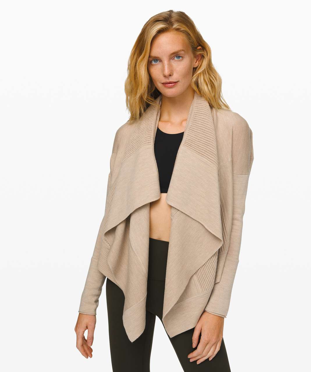 Lululemon Sit In Lotus Wrap II - Heathered Sandlot