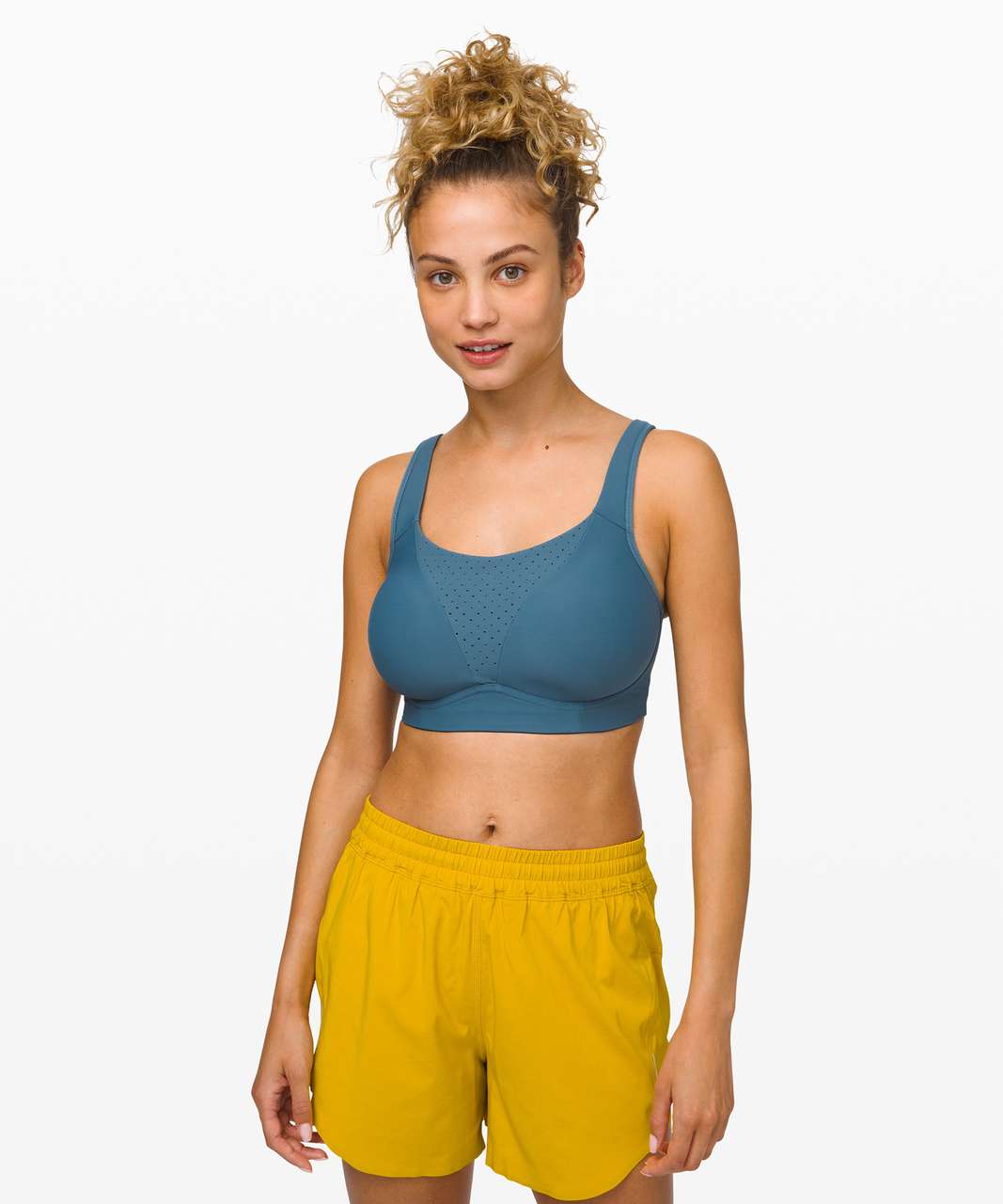 Lululemon Run Times Bra *High Support, B–E Cups - Blue Cast - lulu fanatics