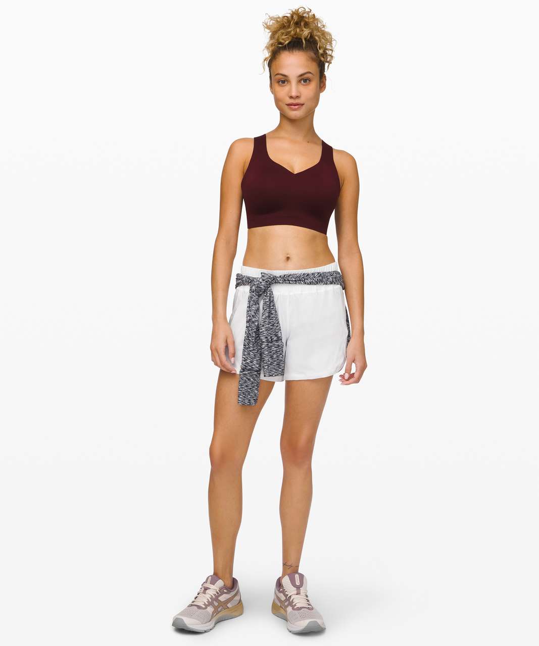 Lululemon Enlite Bra Weave - Cherry Cola - lulu fanatics