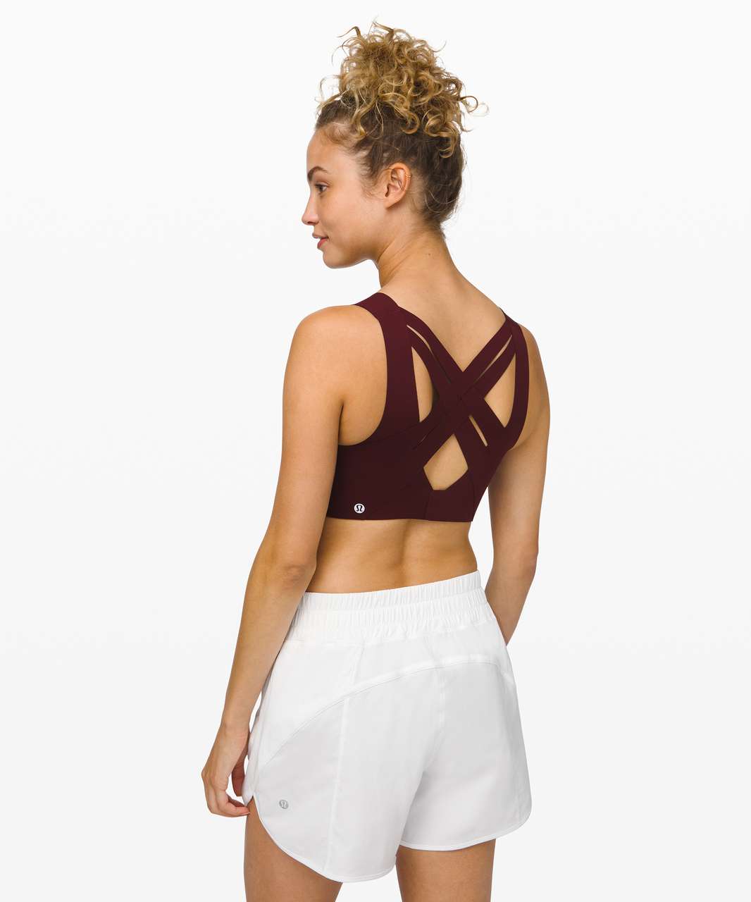 Lululemon Enlite Bra Weave - Garnet - lulu fanatics