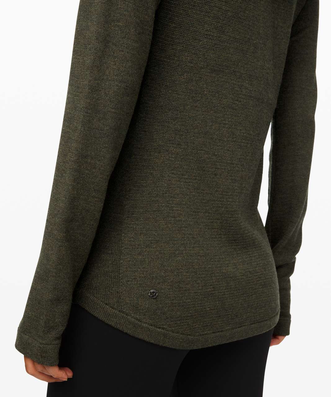 Lululemon Sit In Lotus Sweater - Heathered Dark Olive