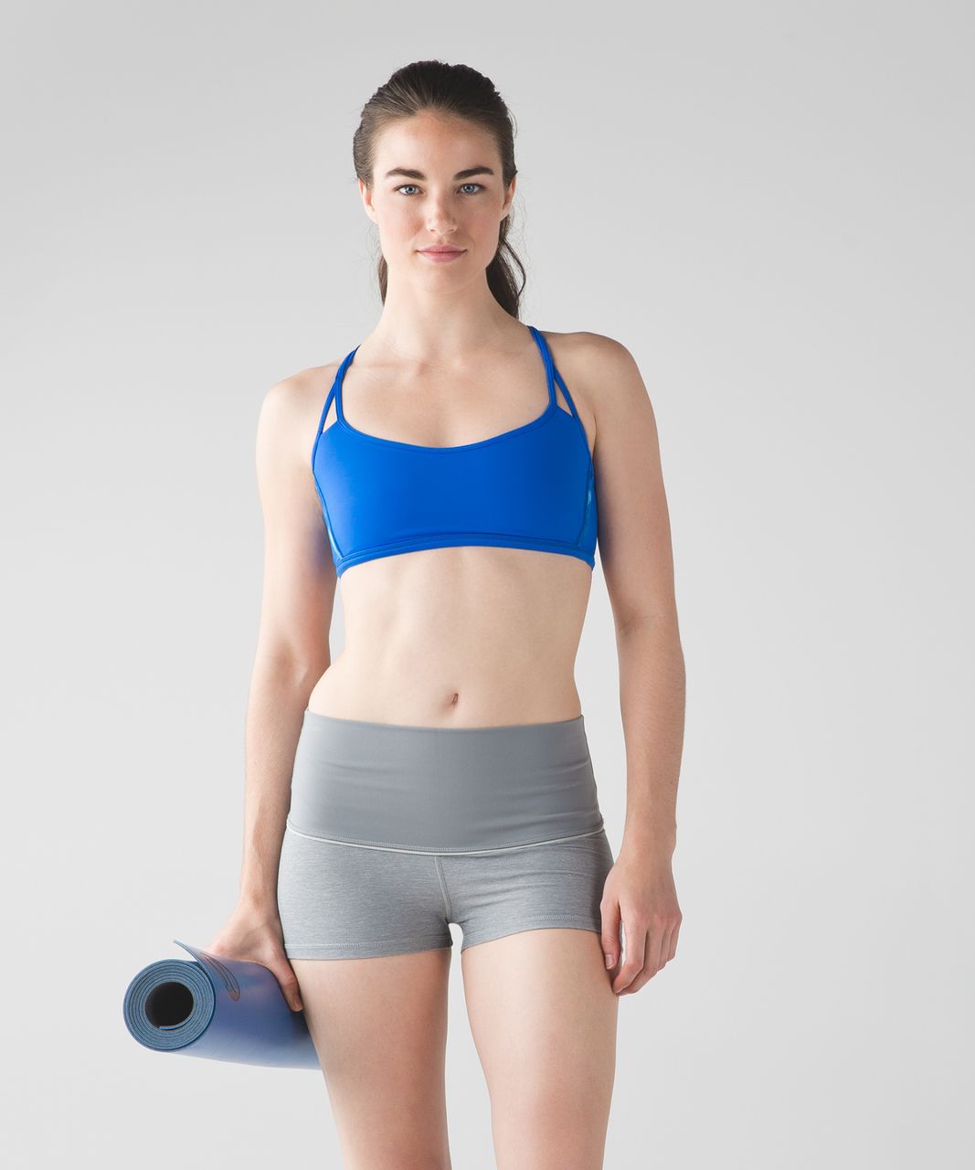 Lululemon Lighten Up Bra - Pipe Dream Blue / Mini Tidal Trip Pipe Dream Blue