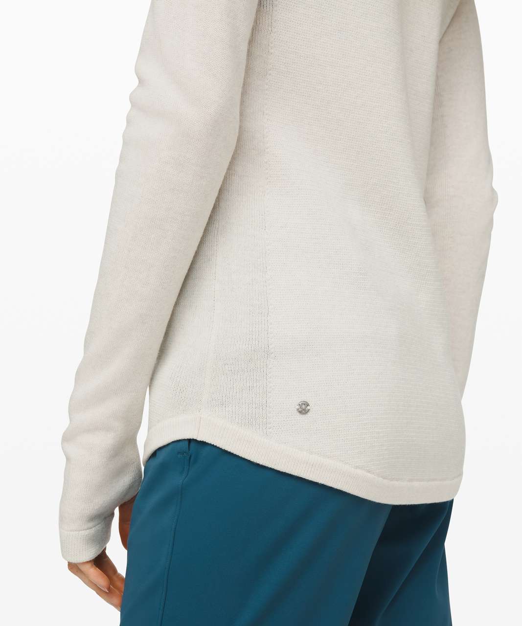 Lululemon Sit In Lotus Sweater - Heathered Light Ivory