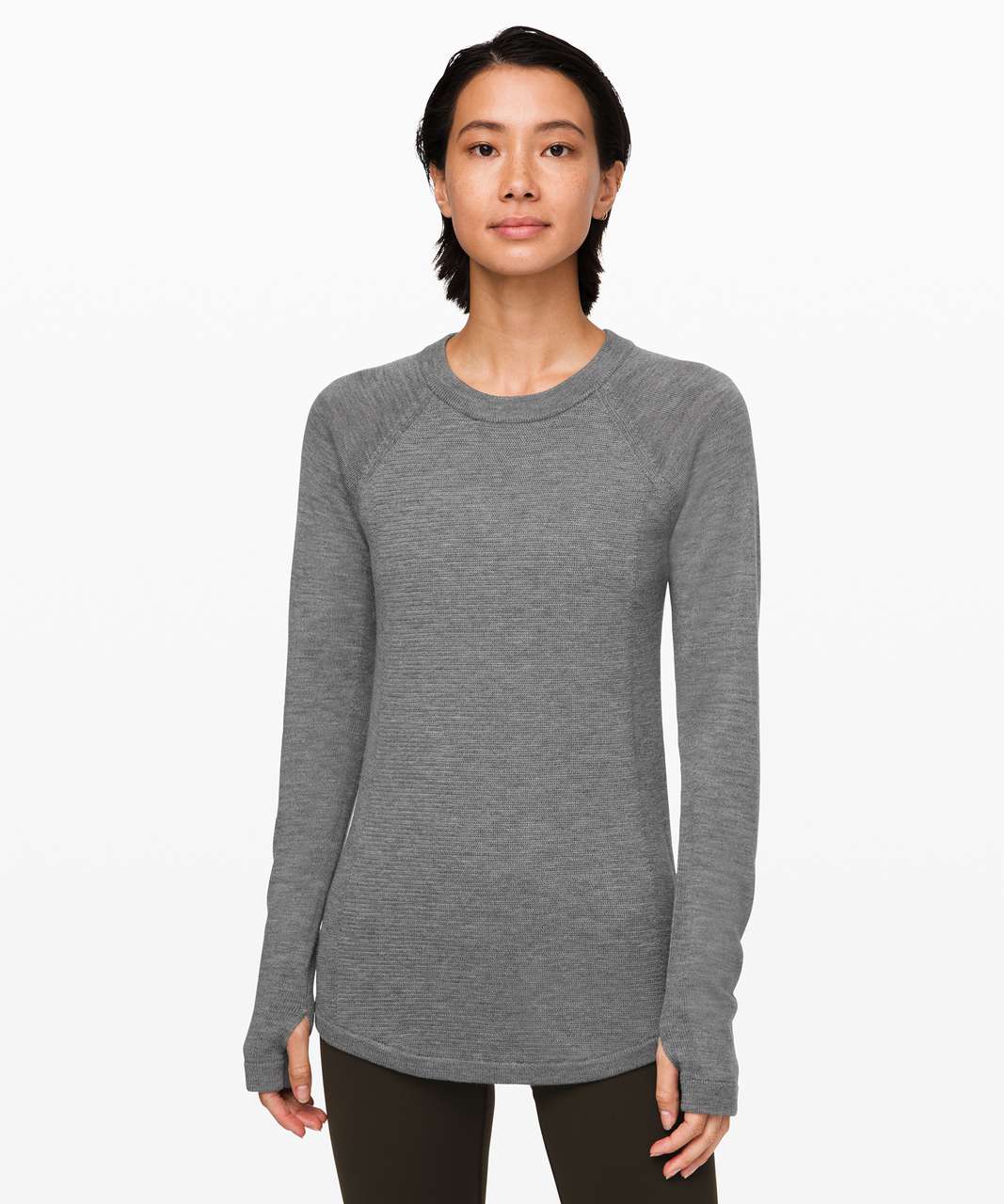 Lululemon Sit In Lotus Sweater - Heathered Core Medium Grey