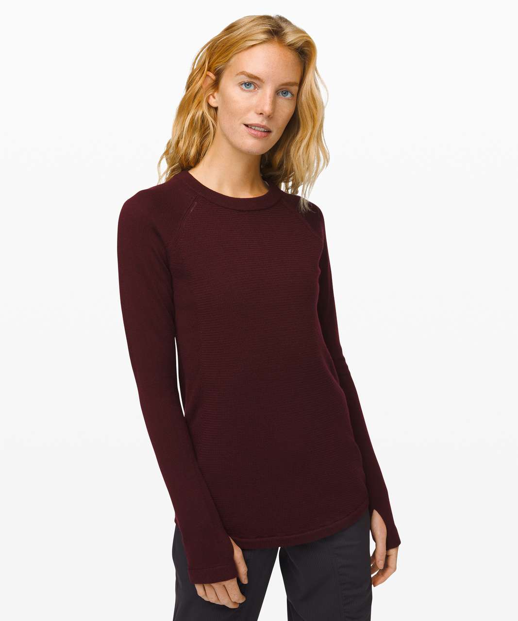 Lululemon Sit In Lotus Sweater - Garnet