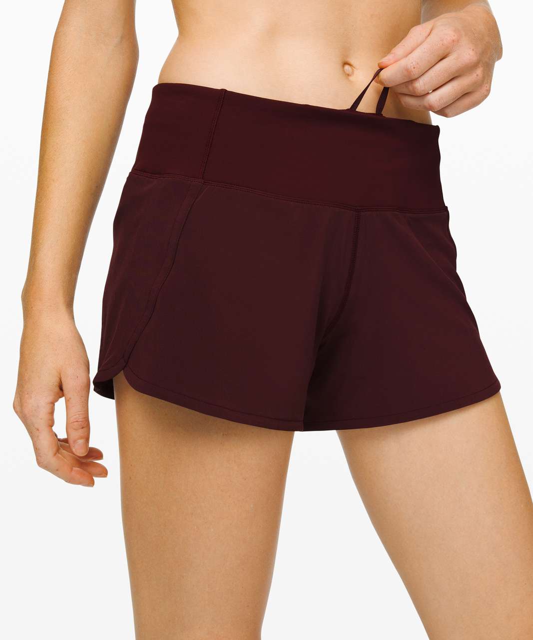 Lululemon Run Times Short II *4" - Garnet