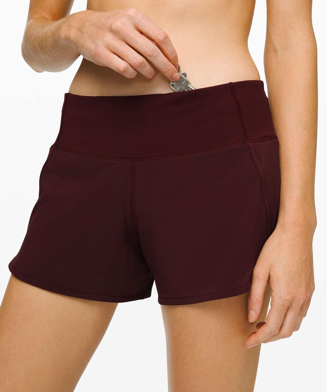 Lululemon Run Times Short II *4" - Garnet