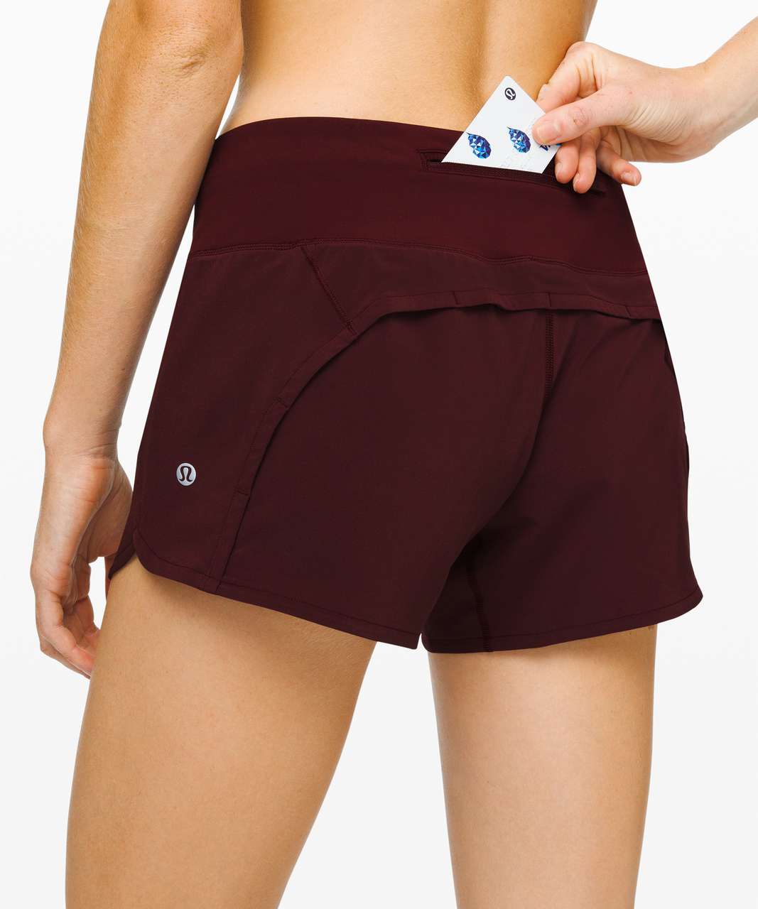 Lululemon Run Times Short II *4" - Garnet