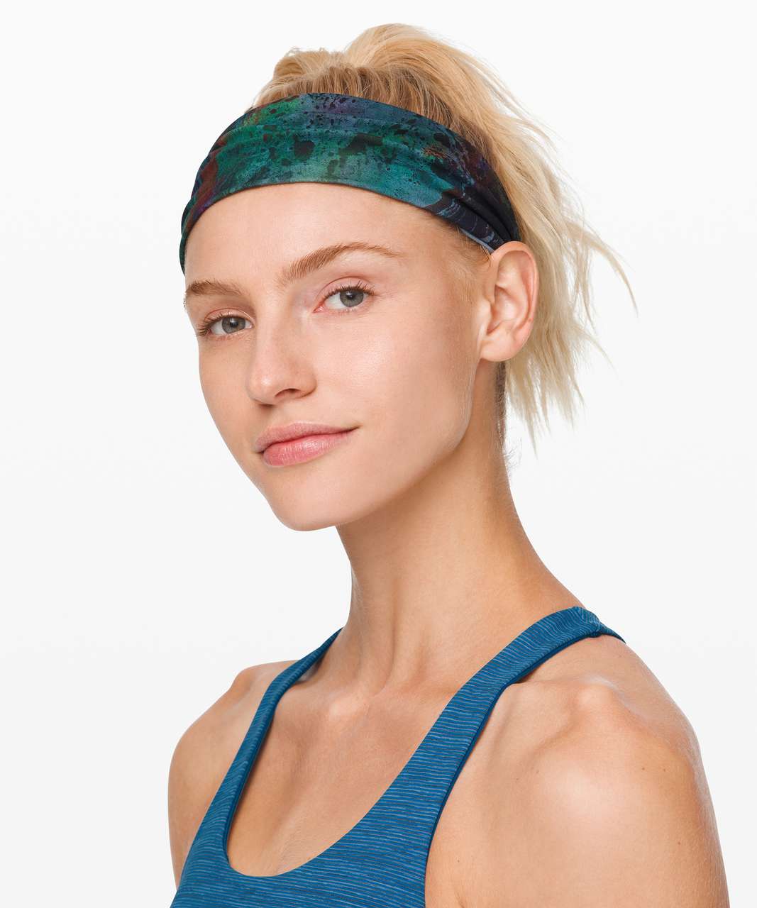 Lululemon Fringe Fighter Headband - Cosmic Shift Multi / Heathered Blue Charcoal