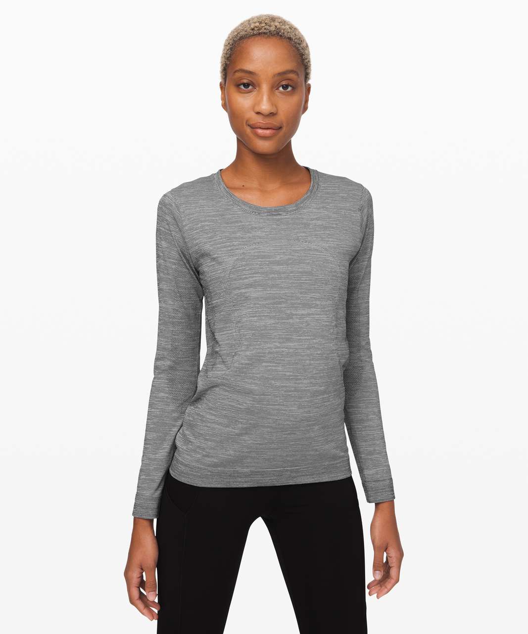 Lululemon Swiftly Speed Long Sleeve - Black / Black / Black - lulu fanatics