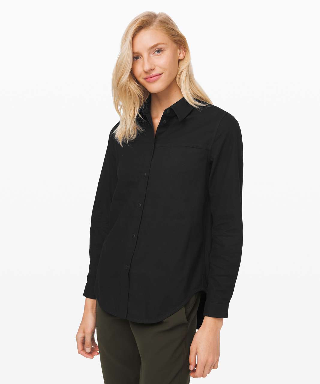 Lululemon Full Day Ahead Shirt - Black / Black